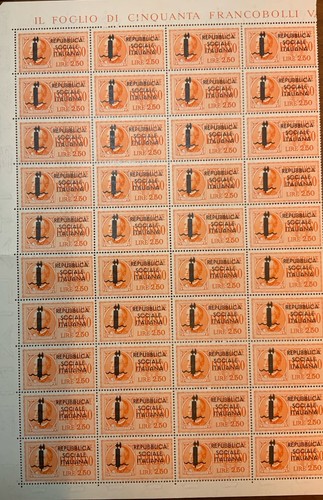 Francobolli rsi blocco 40 - francobolli,