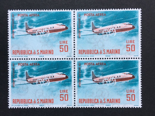 Lire posta aerea - posta, quartina