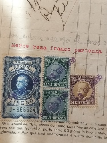 Fattura commerciale del - , 1936