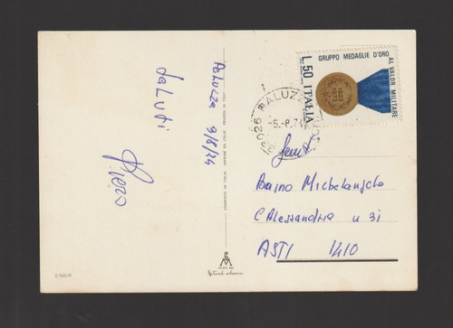 Affrancatura lire medaglie - 50,