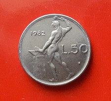 50 LIRE 1982 ERRORE - FRATTURA
