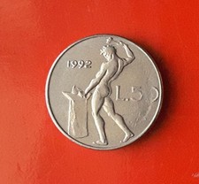 50 LIRE 1992 ERRORE - MANCANZA