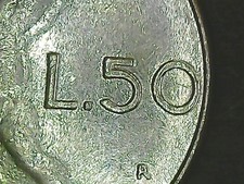 50 LIRE 1990 CON SDOPPIAMENTO